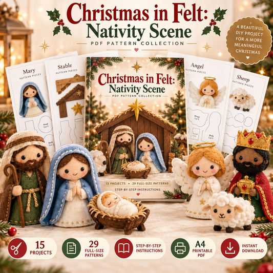🎅🏻Christmas in Felt:Nativity Scene