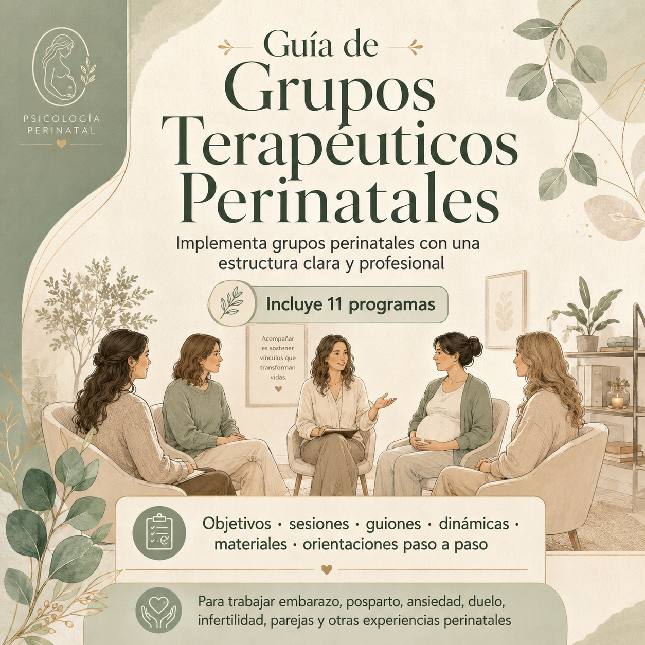 👪🏼 Guía “Copia y pega” De Grupos Terapéuticos Perinatales Planeados y Estructurados